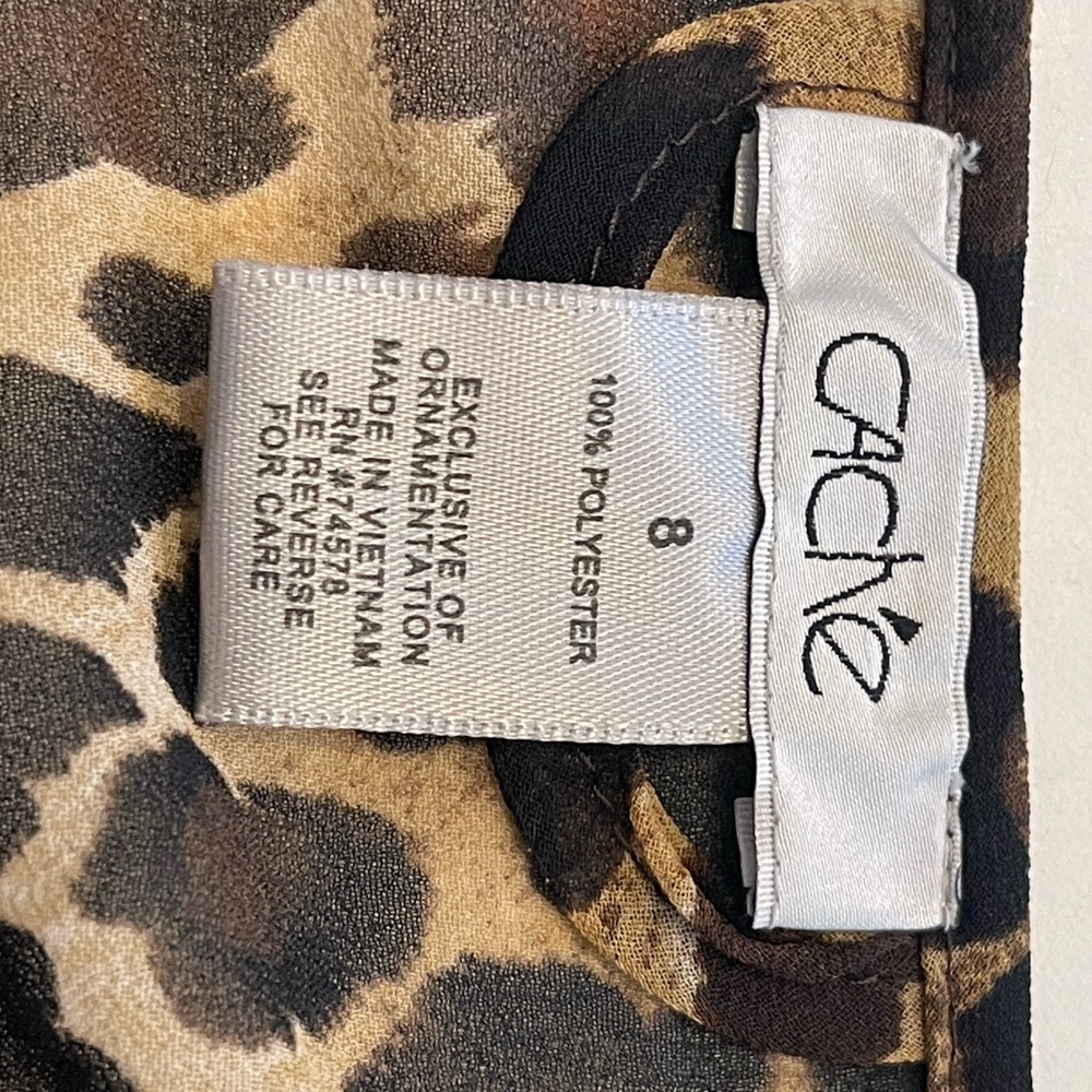 Cache sheer leopard top/ jacket - Picture 7 of 7